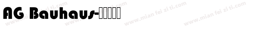 AG Bauhaus字体转换